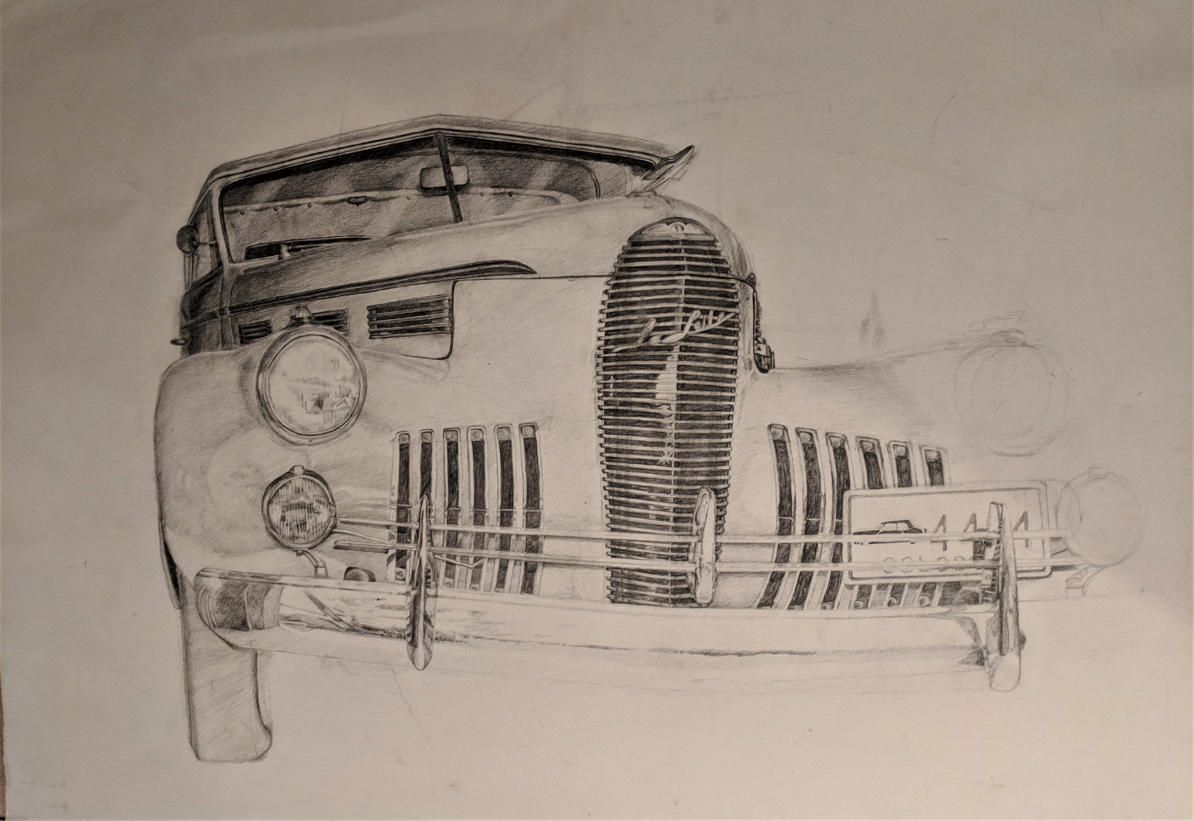 Drawing of car