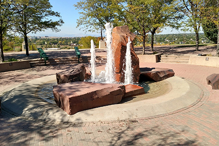 city park plaza fountain